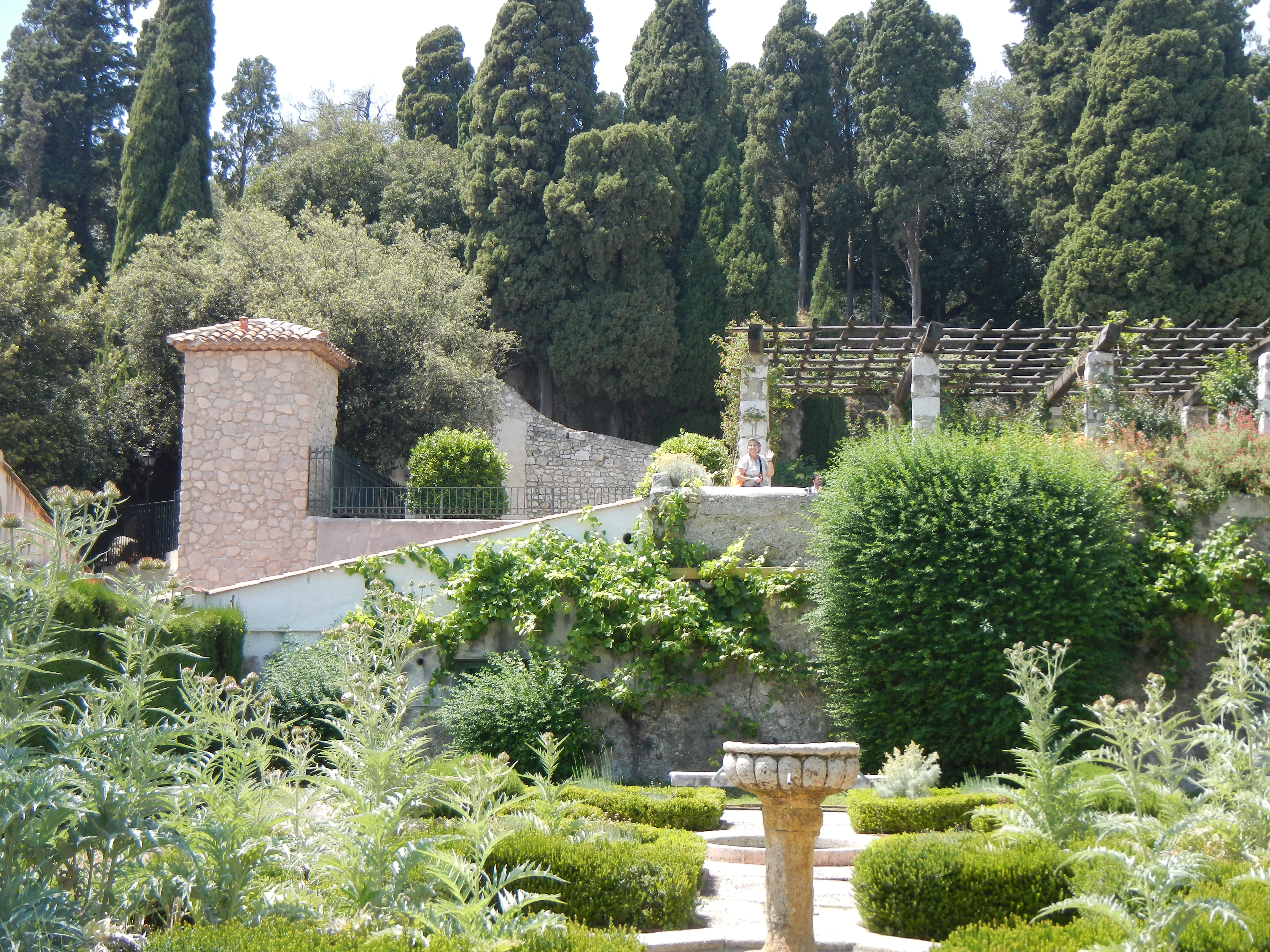 Walled Herb Garden, Simiez Monastery outside of Nice